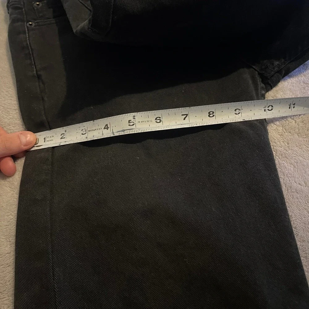 Levis 513 Jeans Mens 31x32 Black Slim Straight Denim Pants Stretch Streetwear